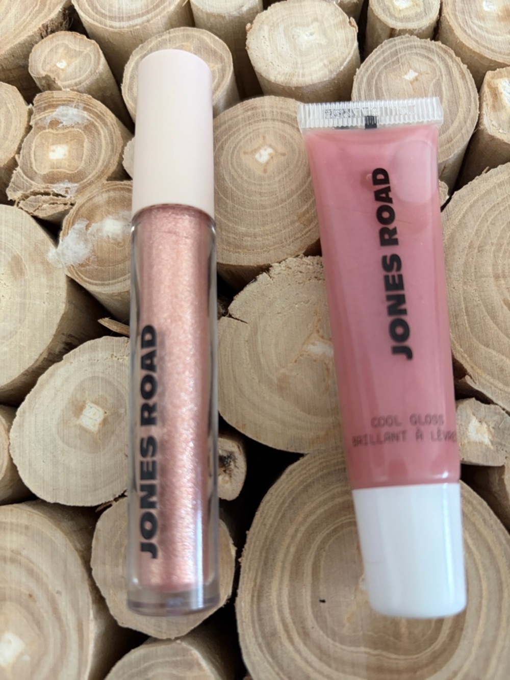 Jones Road Duo of Cool Gloss in Pink Lilac and Sparkle Wash in Barely Pink, New